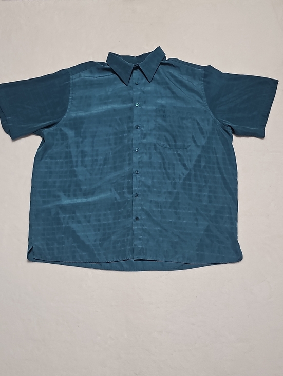 Canyon Ridge Other - Canyon Ridge Men's Short-Sleeve Casual Button-Down Shirt in Turquoise